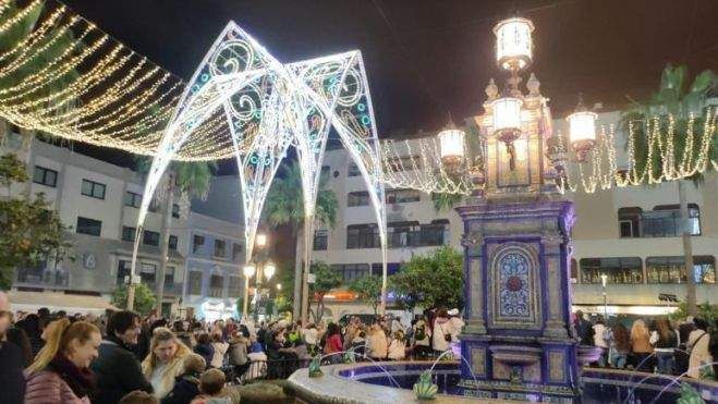 Alumbrado navideño en 2022 en Algeciras. Alumbrado navideño en 2022 en Algeciras.