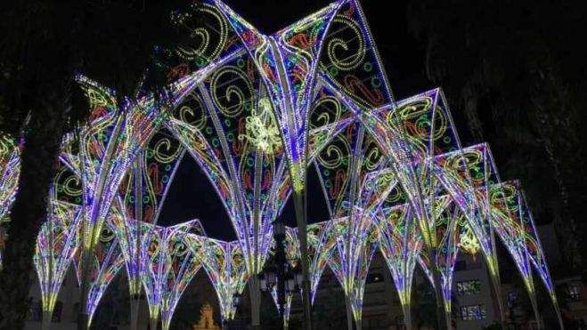 Alumbrado navideño en Algeciras en 2018. Alumbrado navideño en Algeciras en 2018.