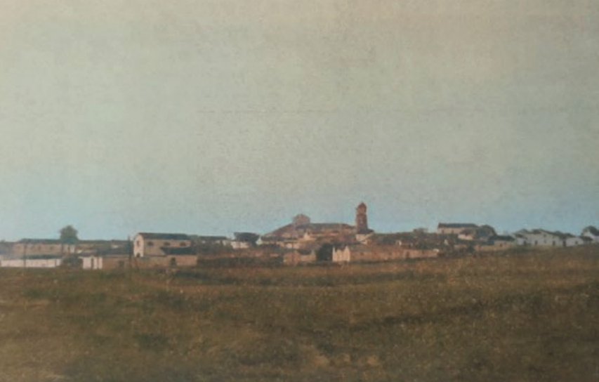 Lámina 1. Los Barrios hasta mediados del siglo XX apenas rebasaba las lindes de las “alcarias de dos Barrios” de finales del siglo XV. Imagen del autor