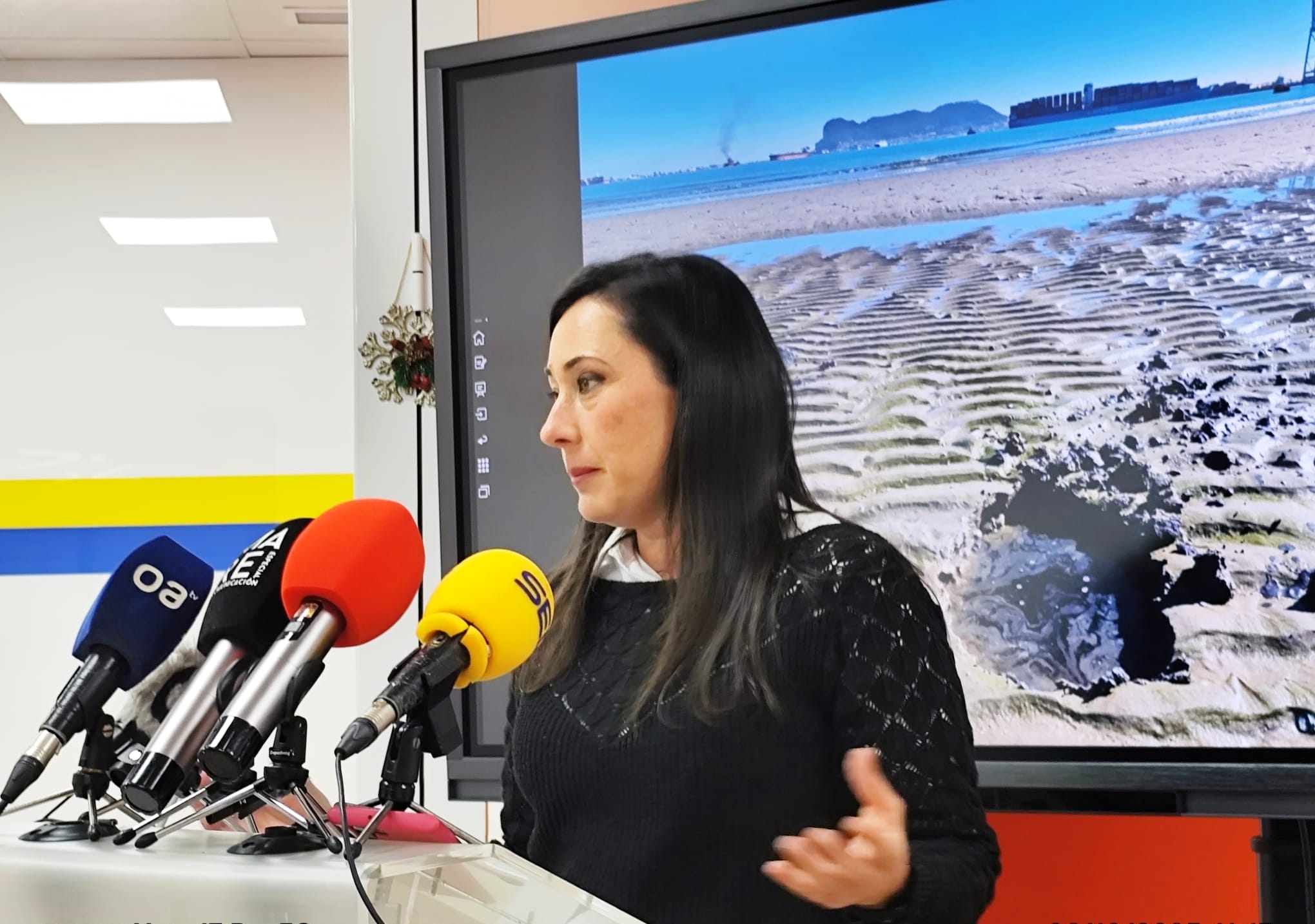 El PSOE denuncia un vertido fecal en la playa de El Rinconcillo. 