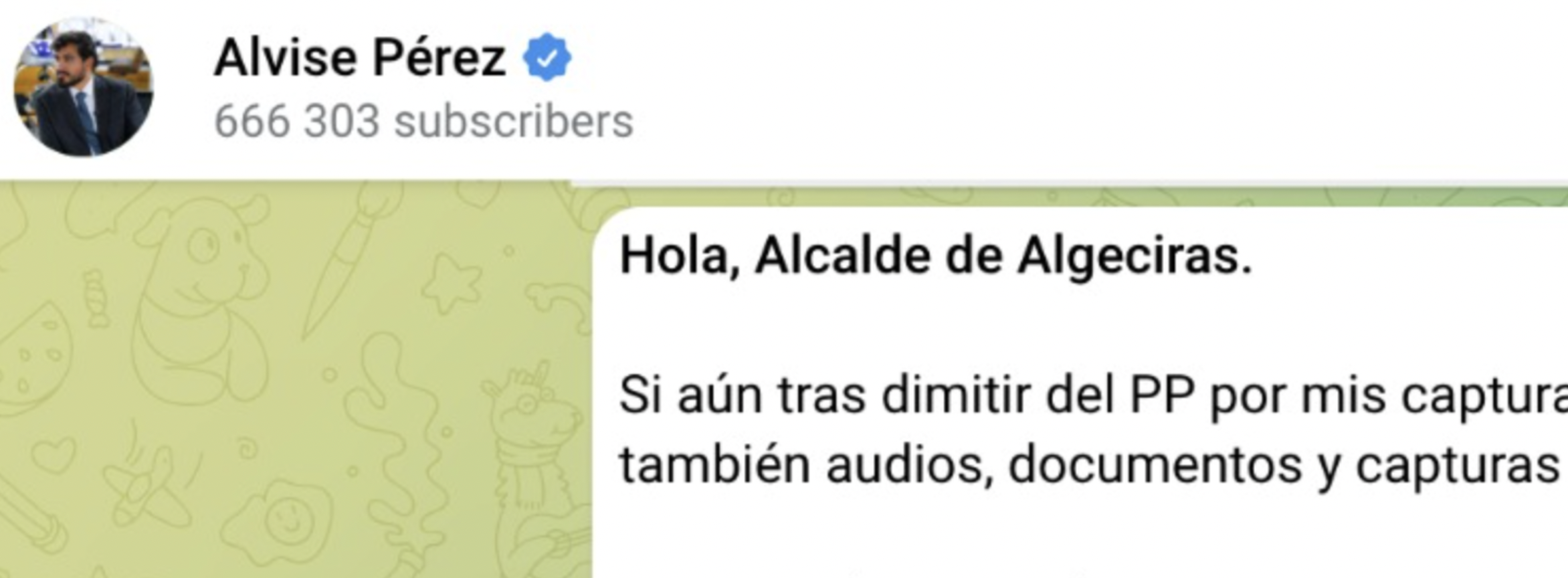 Alvise Pérez amenaza a Landaluce con difundir nuevos casos de supuestos abusos