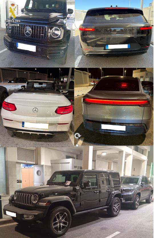 La Guardia Civil recupera en el puerto de Tarifa 35 vehículos robados con destino a Marruecos