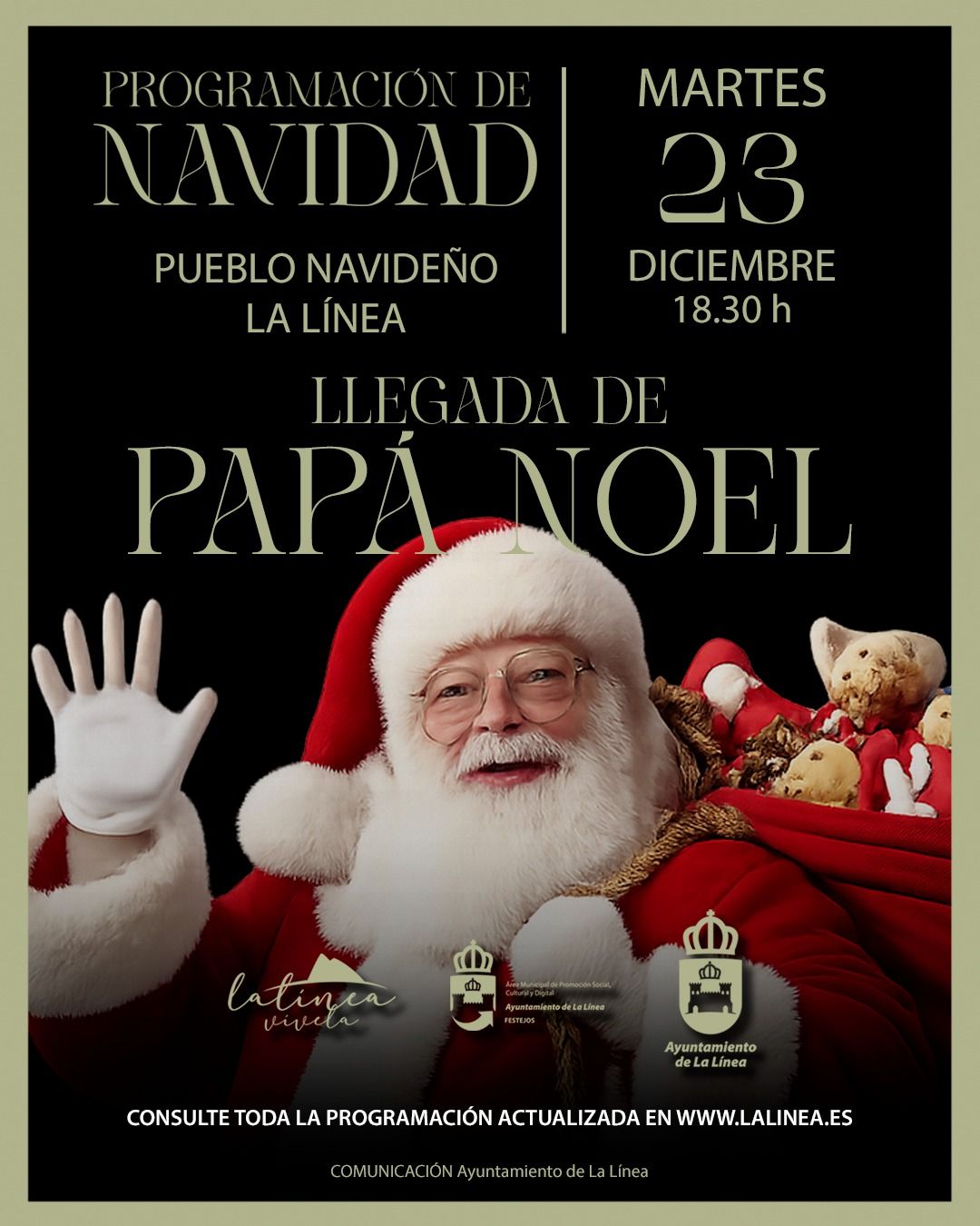 La visita de Papá Noel en La Línea podría cambiar de ubicación por las lluvias previstas de esta tarde