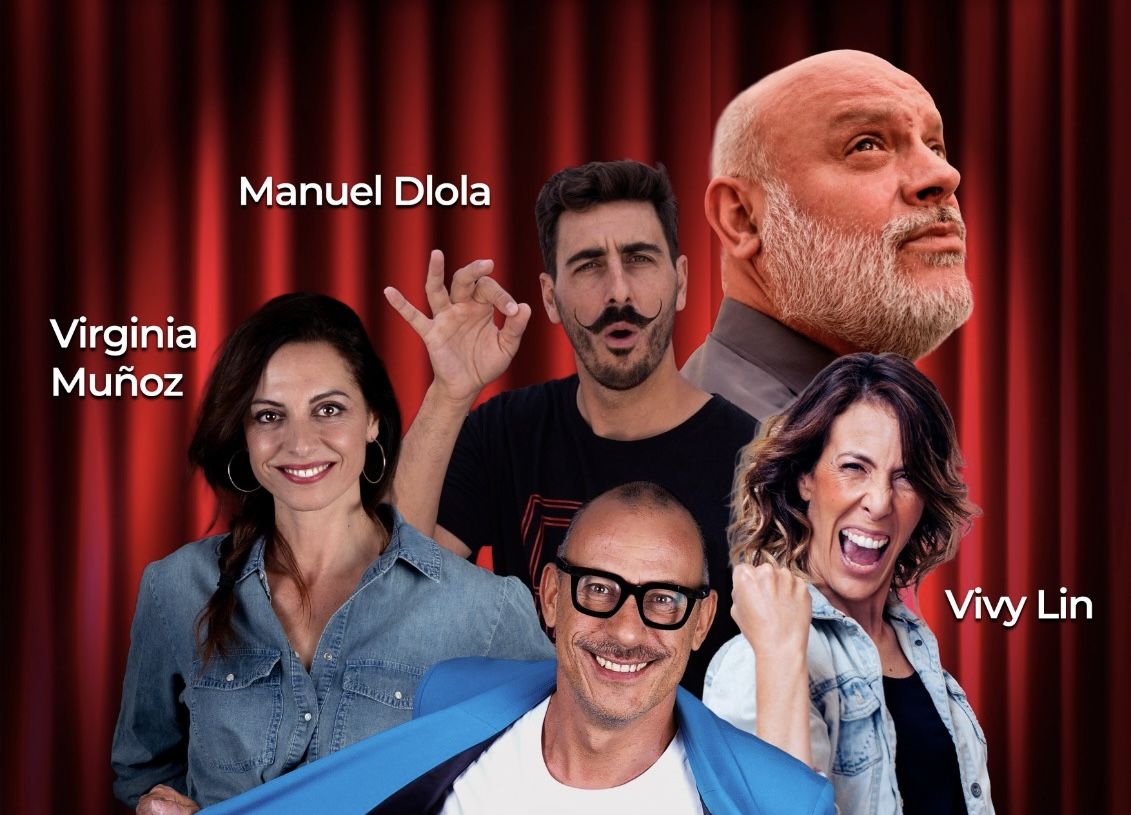 Cuatro monologuistas españoles traerán risas al teatro Juan Luis Galiardo el 8 de mayo