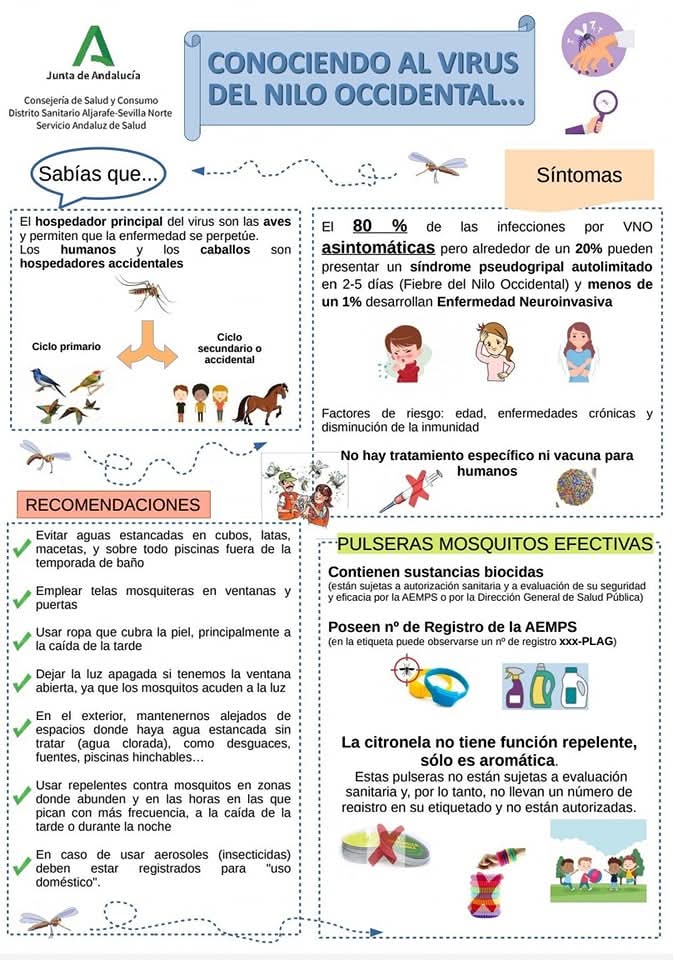 Castellar de la Frontera contará con un Plan Municipal frente al Virus del Nilo. 