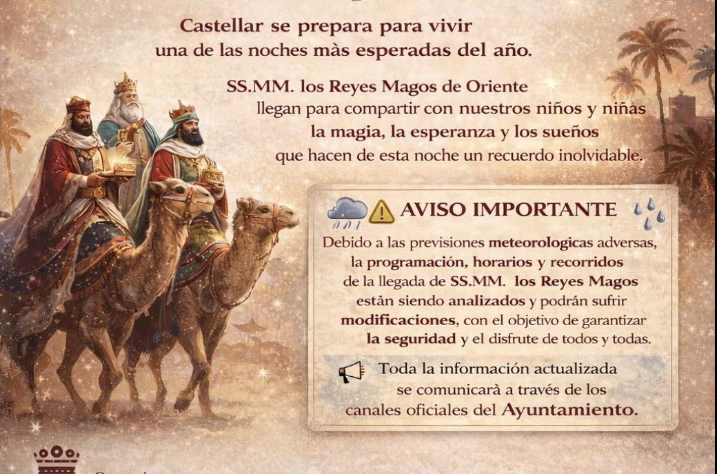 Los Reyes Magos, pendientes de la previsión de lluvia para su llegada a Castellar de la Frontera