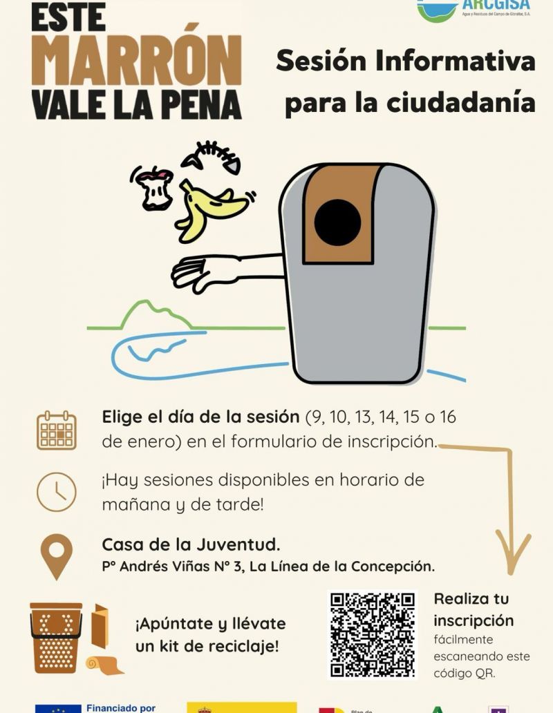 Imagen de la campaña “Este Marrón Vale la Pena” en La Línea. 