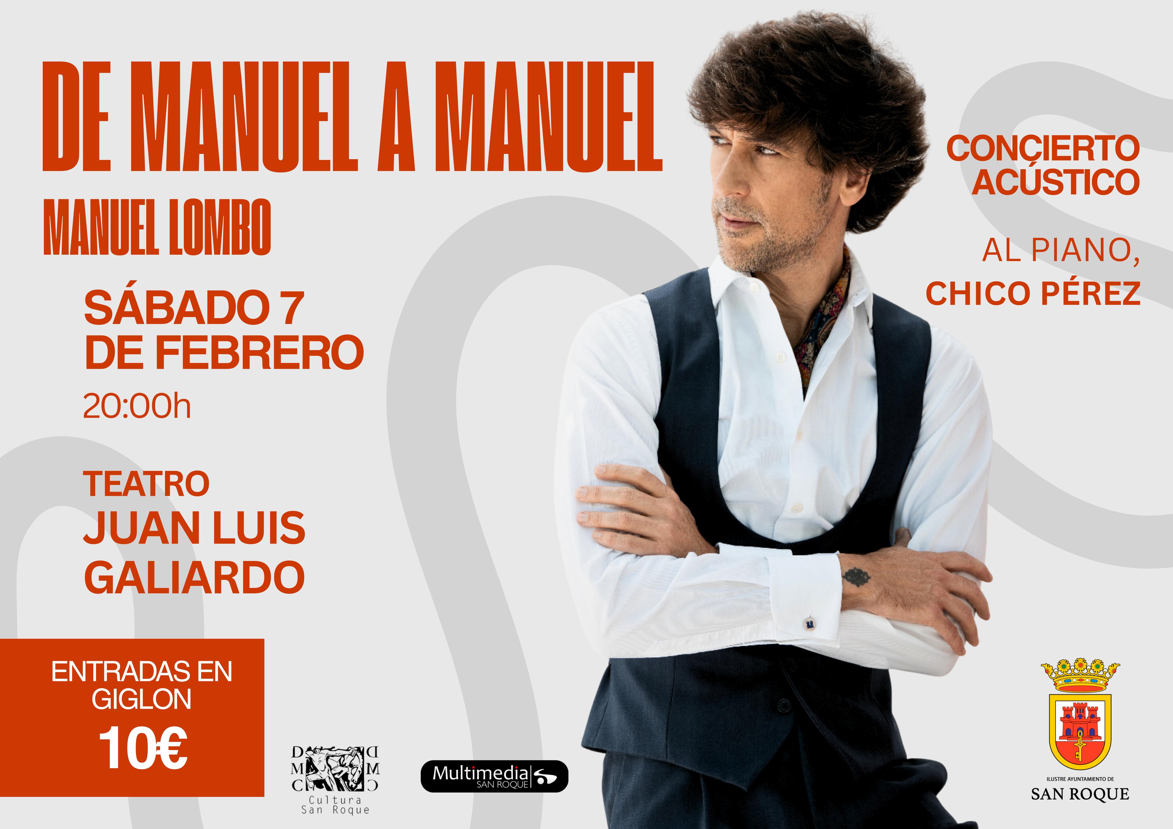Manuel Lombo abre el 7 de febrero la temporada de conciertos en el Galiardo