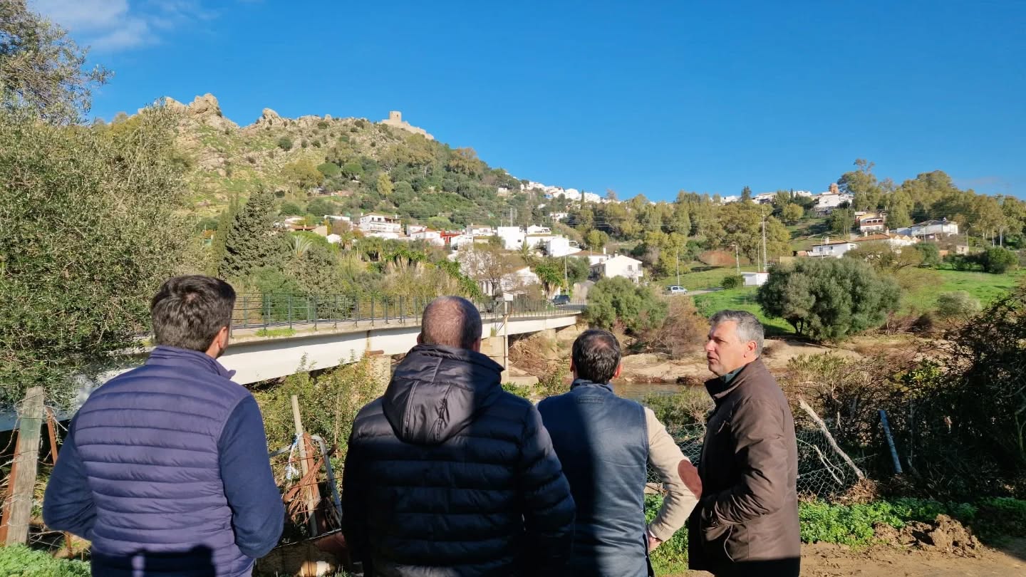 La Junta comprueba los daños causados por la borrasca Francis en Jimena. 