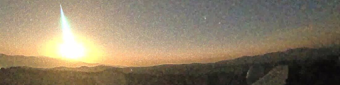 Sucesos.- Una bola de fuego de origen asteroidal sobrevuela varias provincias andaluzas a 53.000 kilómetros por hora