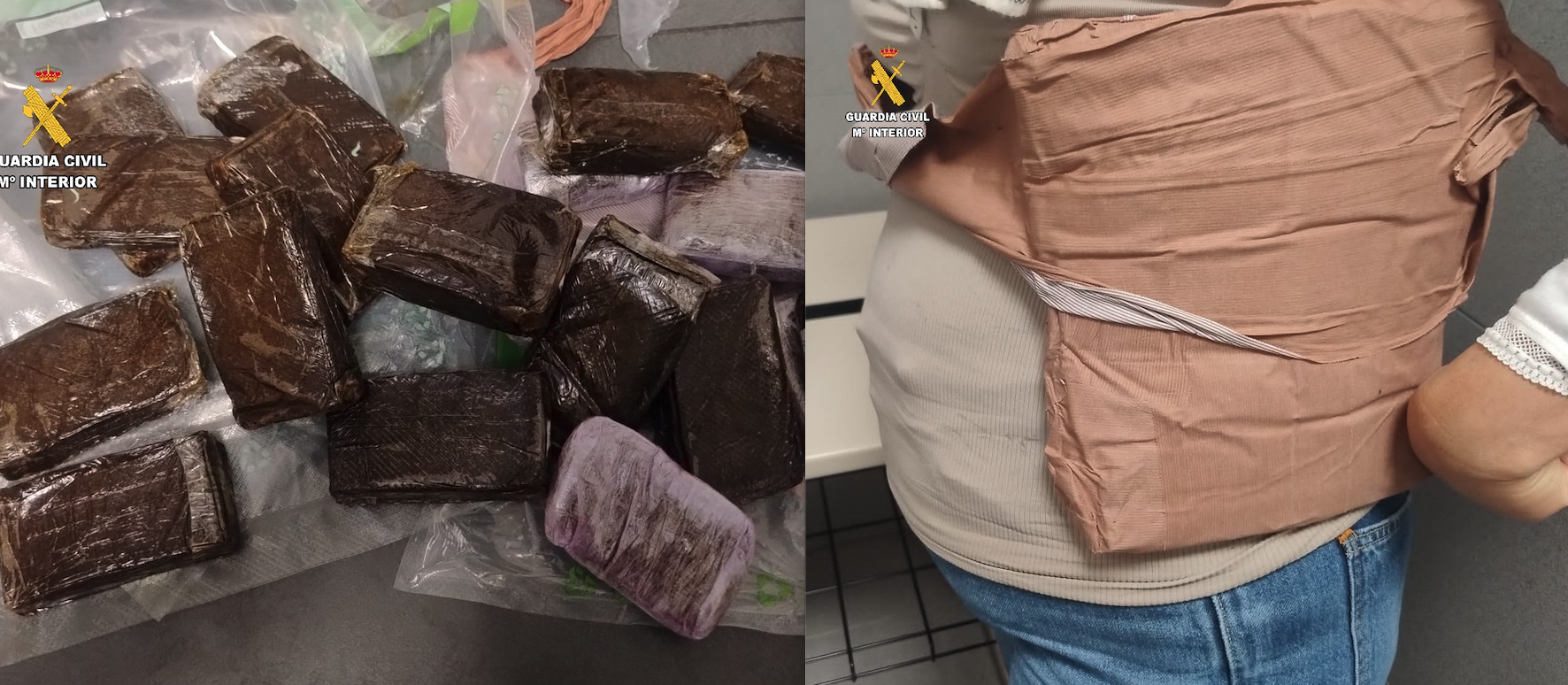 Pillada una mujer en el puerto de Algeciras con dos kilos de hachís en una faja