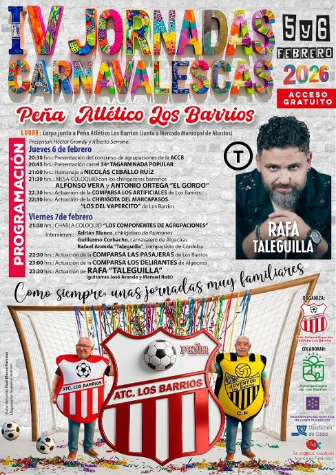 Presentado el cartel de las IV Jornadas Carnavalescas ‘Atlético Los Barrios’