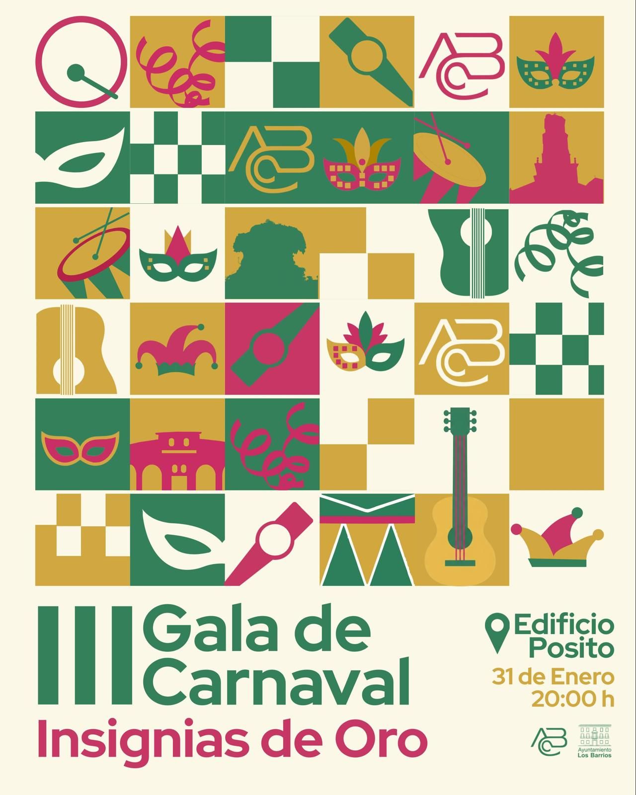 Los Barrios celebra la III Gala de Carnaval y entrega las Insignias de Oro