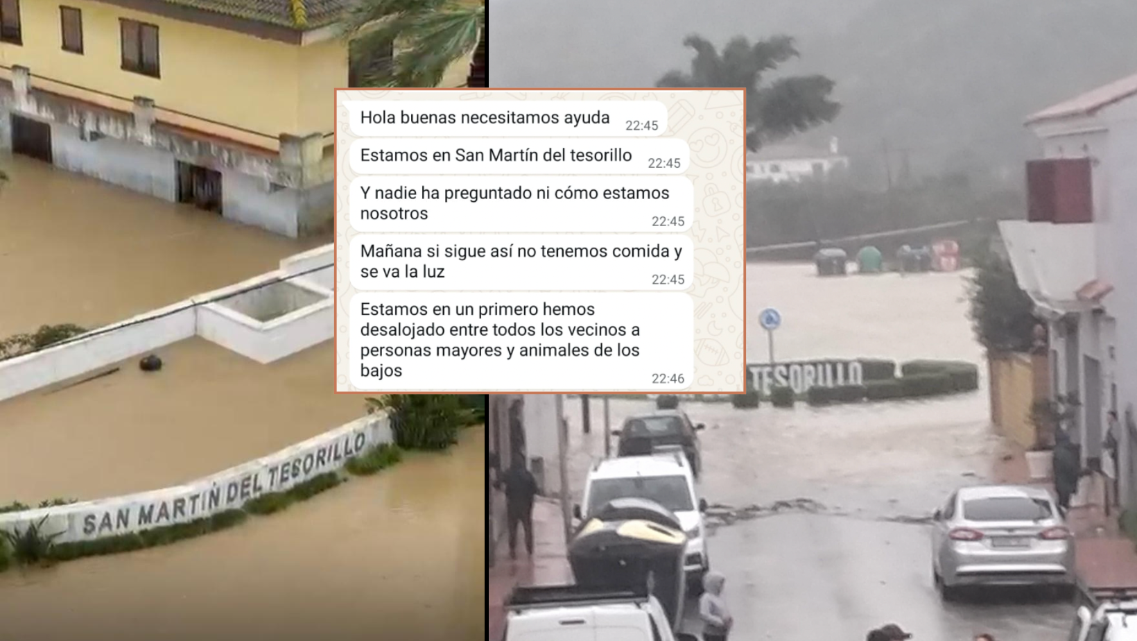 El grito de socorro de una vecina de Tesorillo a través de 8Directo: "Si mañana sigue así nos quedamos sin luz y comida"