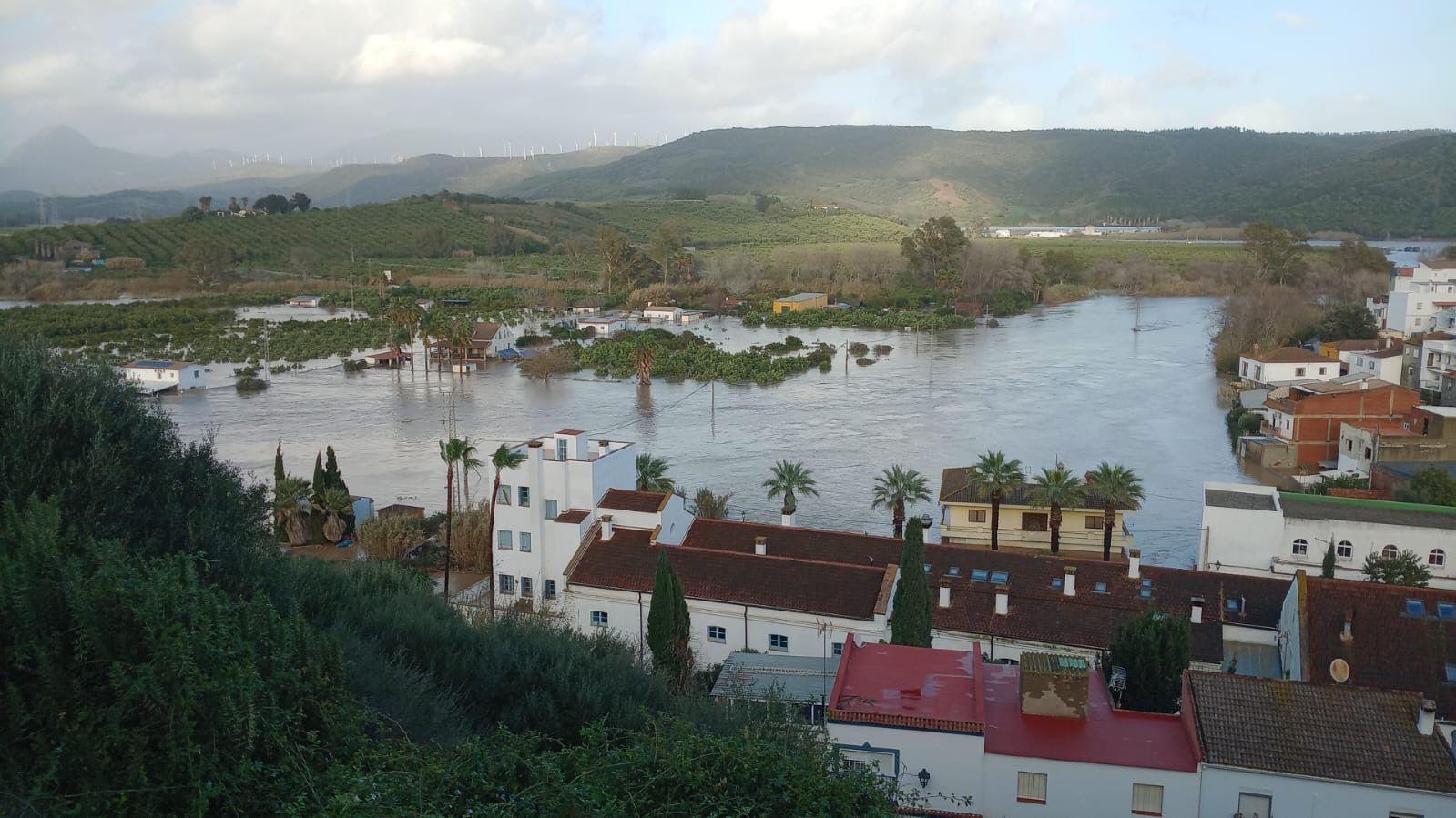 Imagen de archivo de Tesorillo tras desbordarse los ríos. 