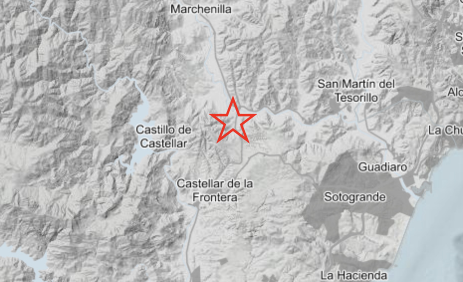 Registrado un terremoto de magnitud 2,6 con epicentro en Castellar este viernes