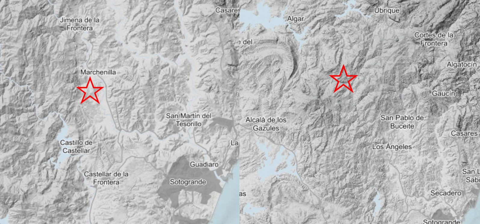 Jimena y Castellar registran dos terremotos de leve intensidad en menos de 48 horas