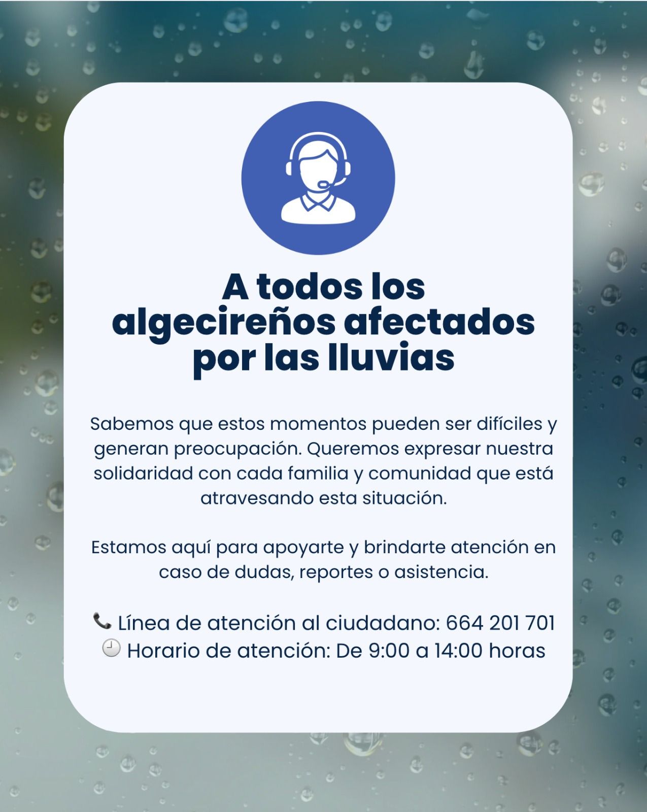 El Ayuntamiento de Algeciras habilita una línea de atención para los damnificados por los temporales