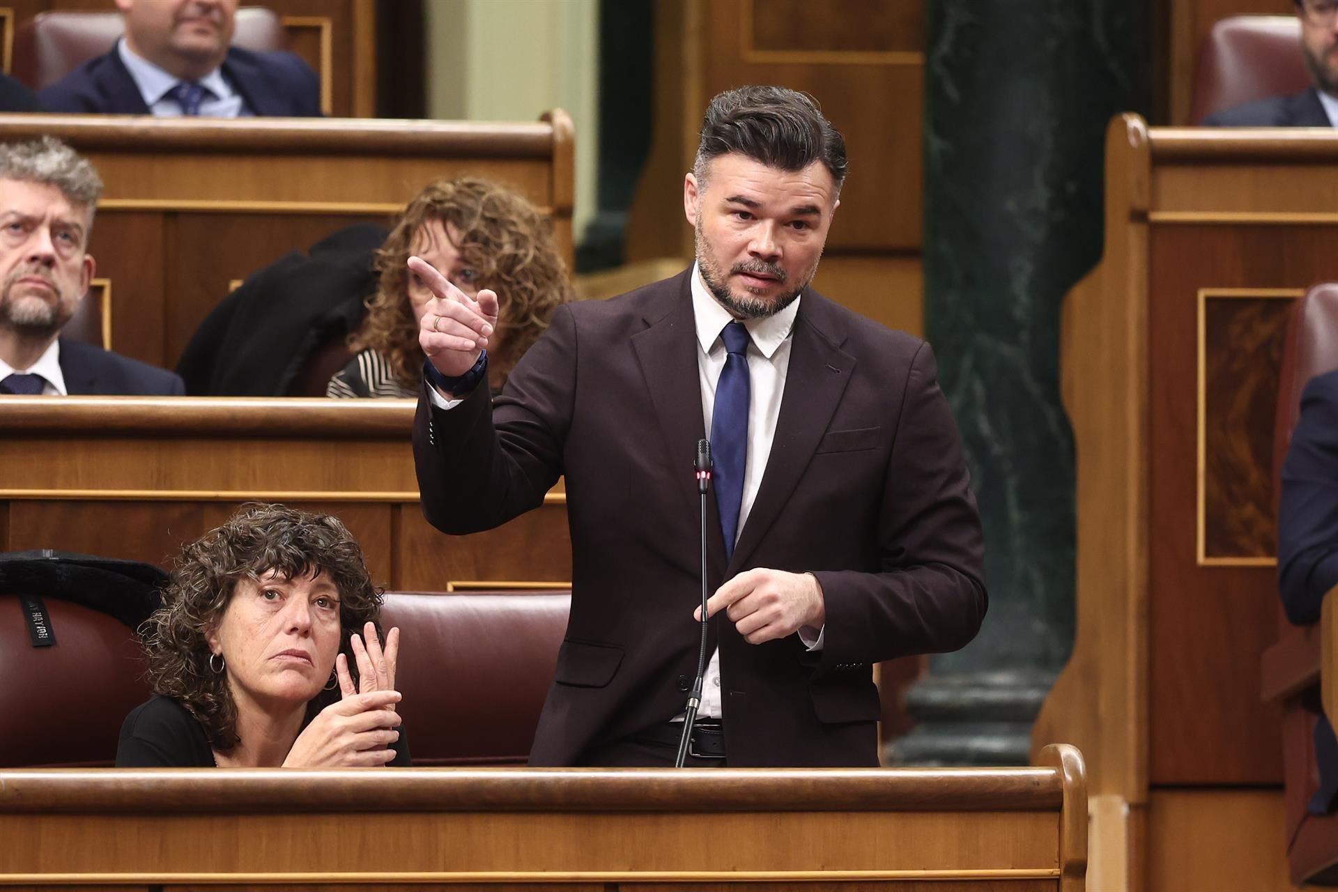 Imagen de Eduardo Parra/Europa Press. Rufián: "Representar a alguien de Algeciras no me hace menos independentista, me hace más útil"