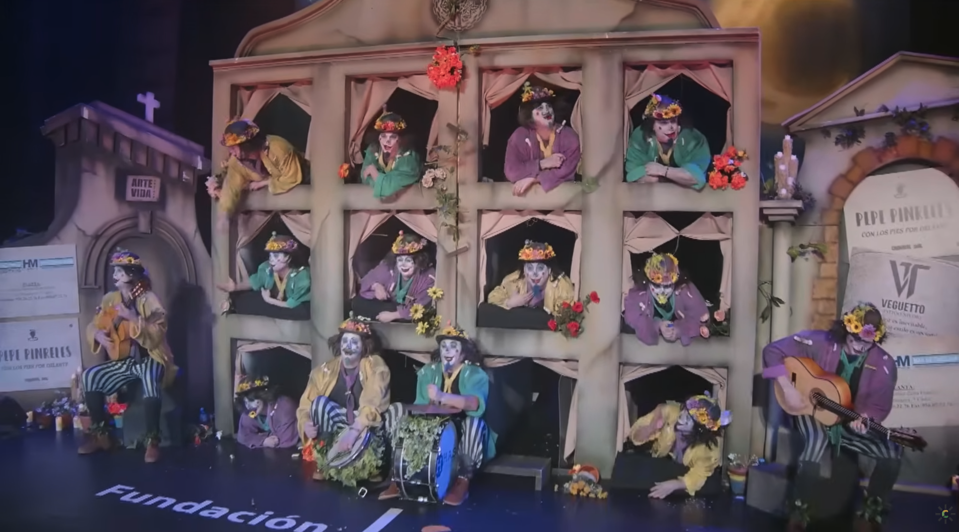  'Los que la tienen de mármol', en el Concurso oficial de agrupaciones carnavalescas de Cádiz (COAC).