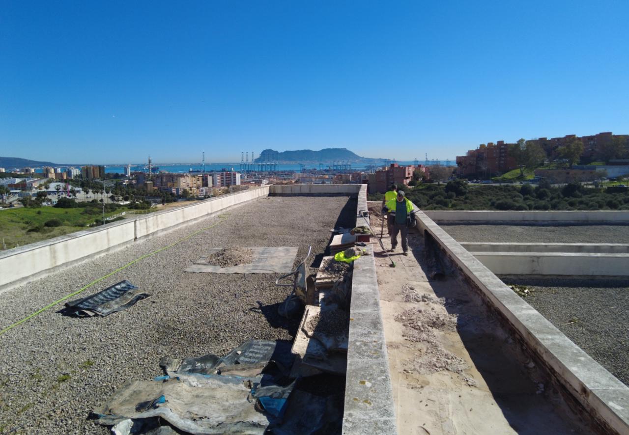 Arrancan las obras de emergencia en los CEIP Blanca de los Ríos y San Bernardo tras los daños de las borrascas