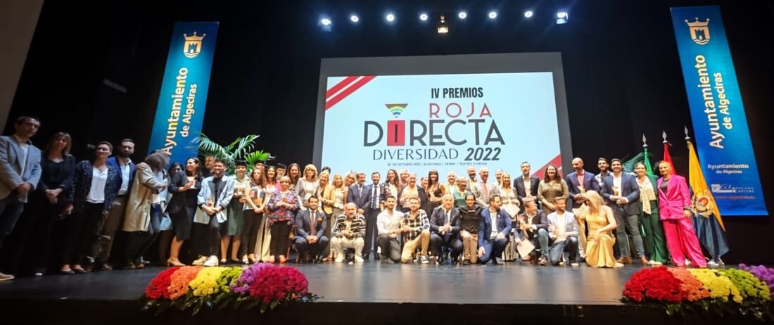 Gala con los premiados de Roja Directa, el año pasado.