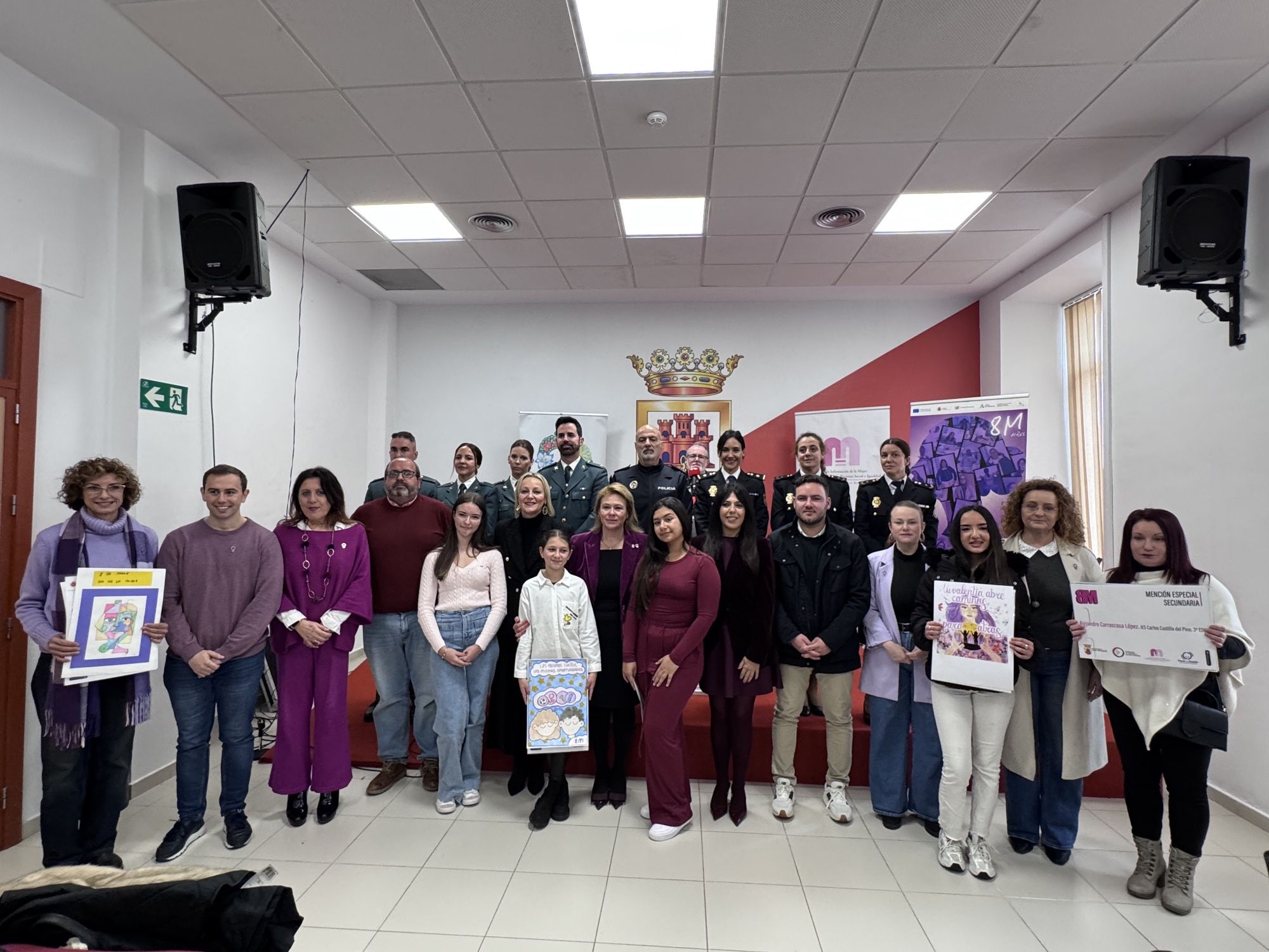San Roque inicia los actos del 8M con la izada de la bandera y la lectura de manifiesto