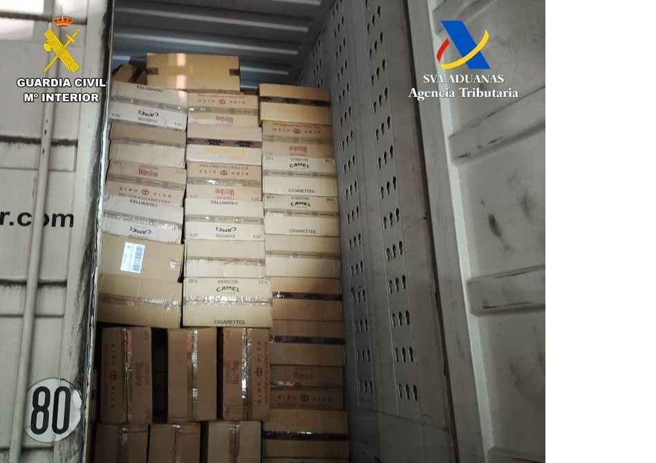 Intervenidas 47.500 cajetillas de tabaco de contrabando en el puerto de Algeciras