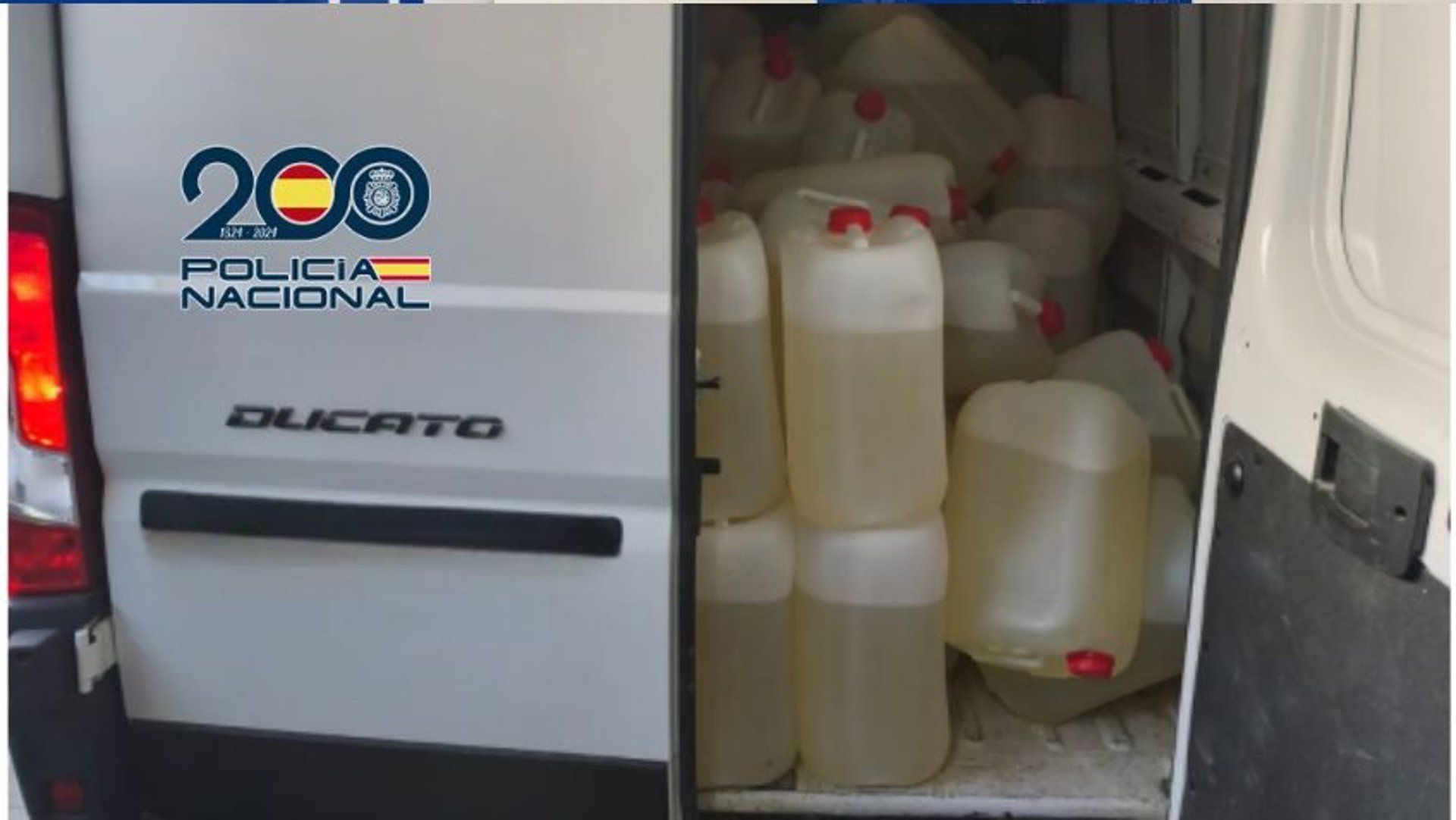 Dos residentes de Algeciras, detenidos con 3.700 litros de gasolina tras una persecución en San Fernando