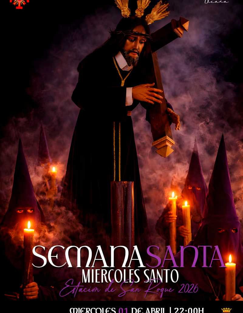 Cartel Semana Santa 2026 Estación de San Roque. Cartel Semana Santa 2026 Estación de San Roque.