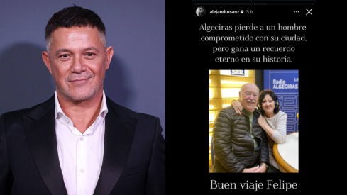  Alejandro Sanz rinde homenaje a Felipe Mediavilla tras su fallecimiento