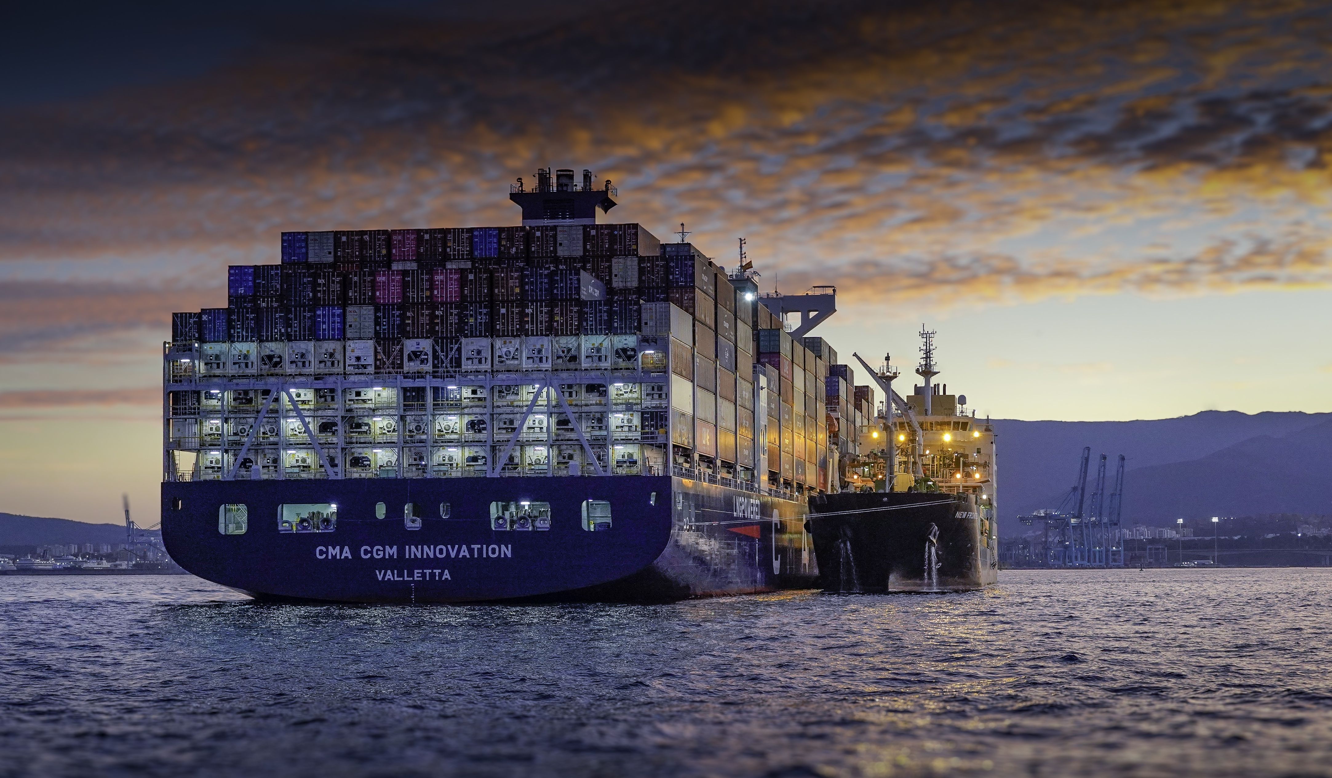 Suministro de Bio LNG en fondeo en el Puerto de Algeciras. 