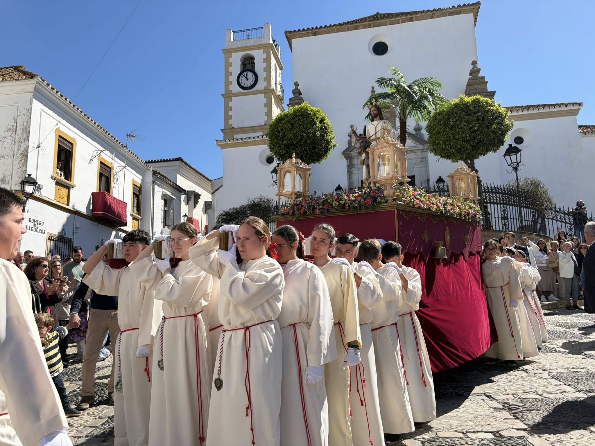 La Pasión de los primeros pasos se vive en San Roque. Fotos y vídeos: F. M. 