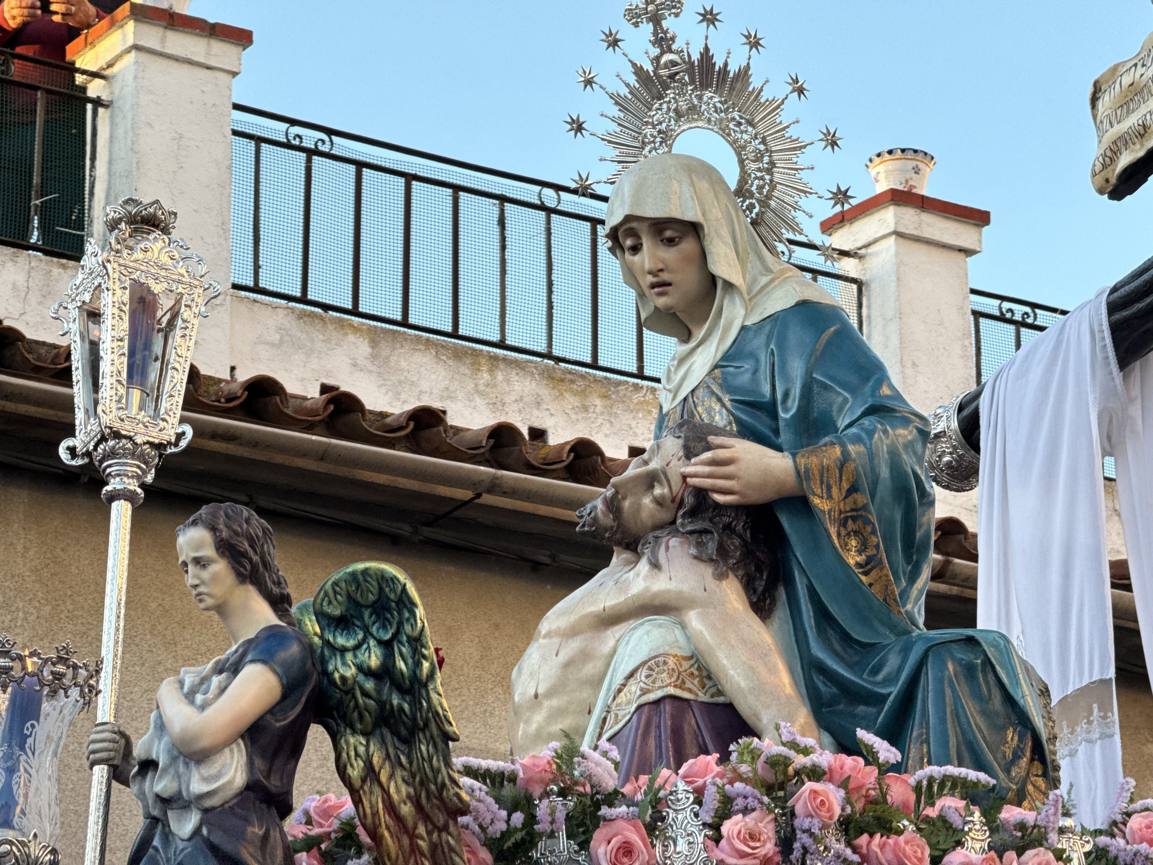 Imagen de la Angustias en el Miércoles Santo / Foto: Amparo Carmona