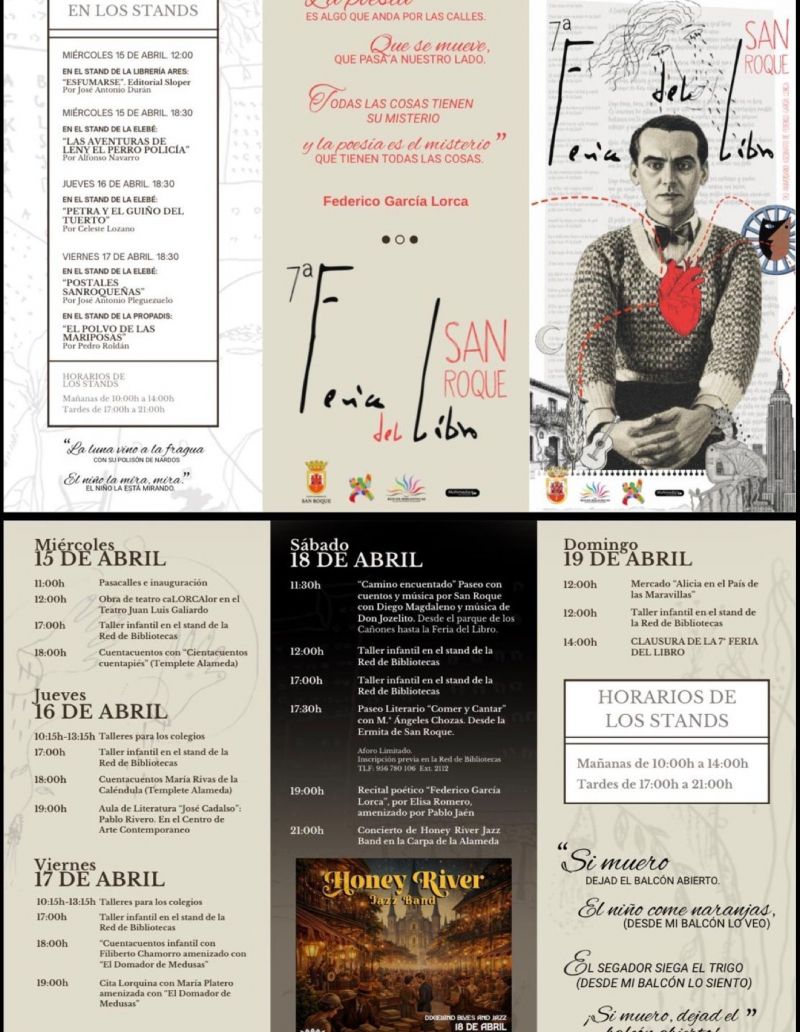 Cartel feria del libro de San Roque Cartel feria del libro de San Roque