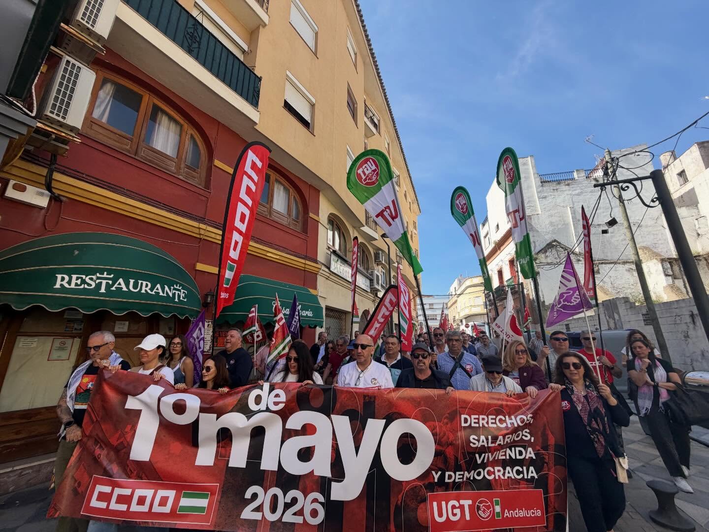 El Campo de Gibraltar toma las calles este 1 de mayo: salarios, vivienda y servicios públicos centran las reivindicaciones. Foto: S.F. / 8Directo