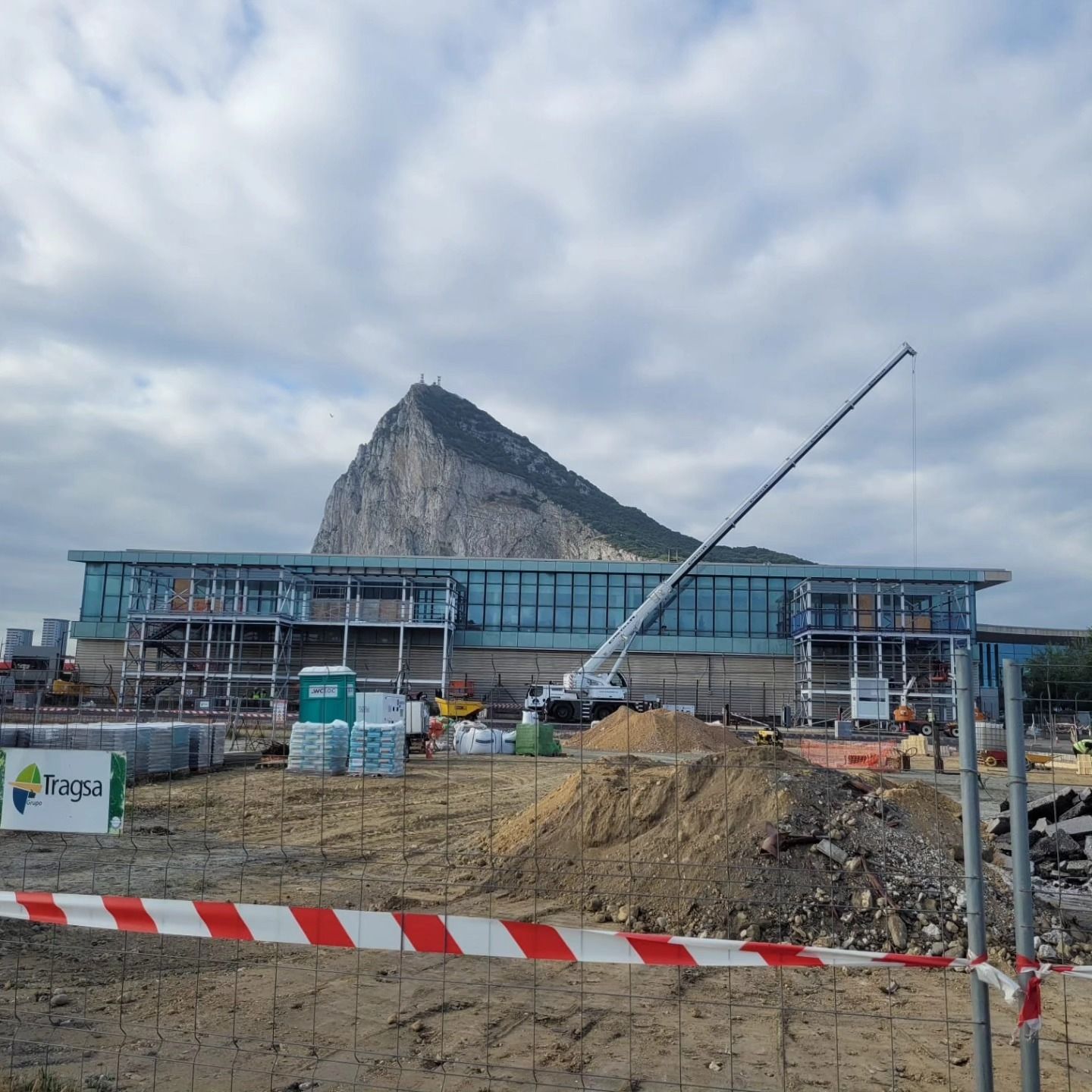 La nueva conexión aduanera entre La Línea y el aeropuerto de Gibraltar ya toma forma
