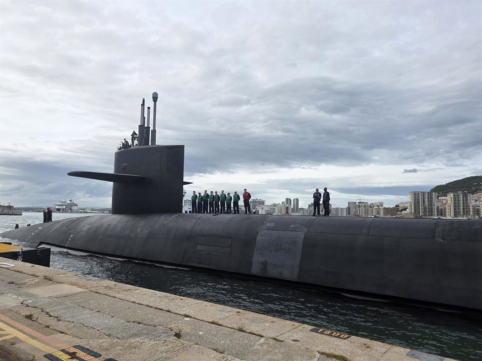 Atraca en Gibraltar el mayor submarino nuclear de Estados Unidos