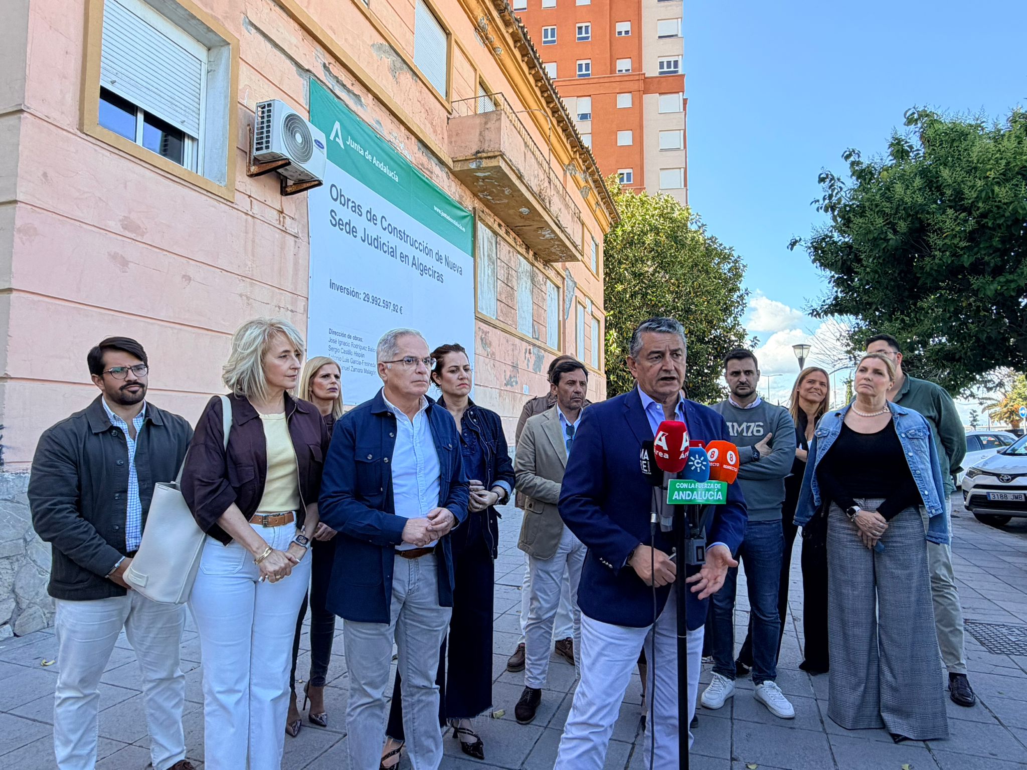Antonio Sanz realiza un nuevo anuncio en Algeciras: "las obras de la Ciudad de la Justicia comenzarán en junio"