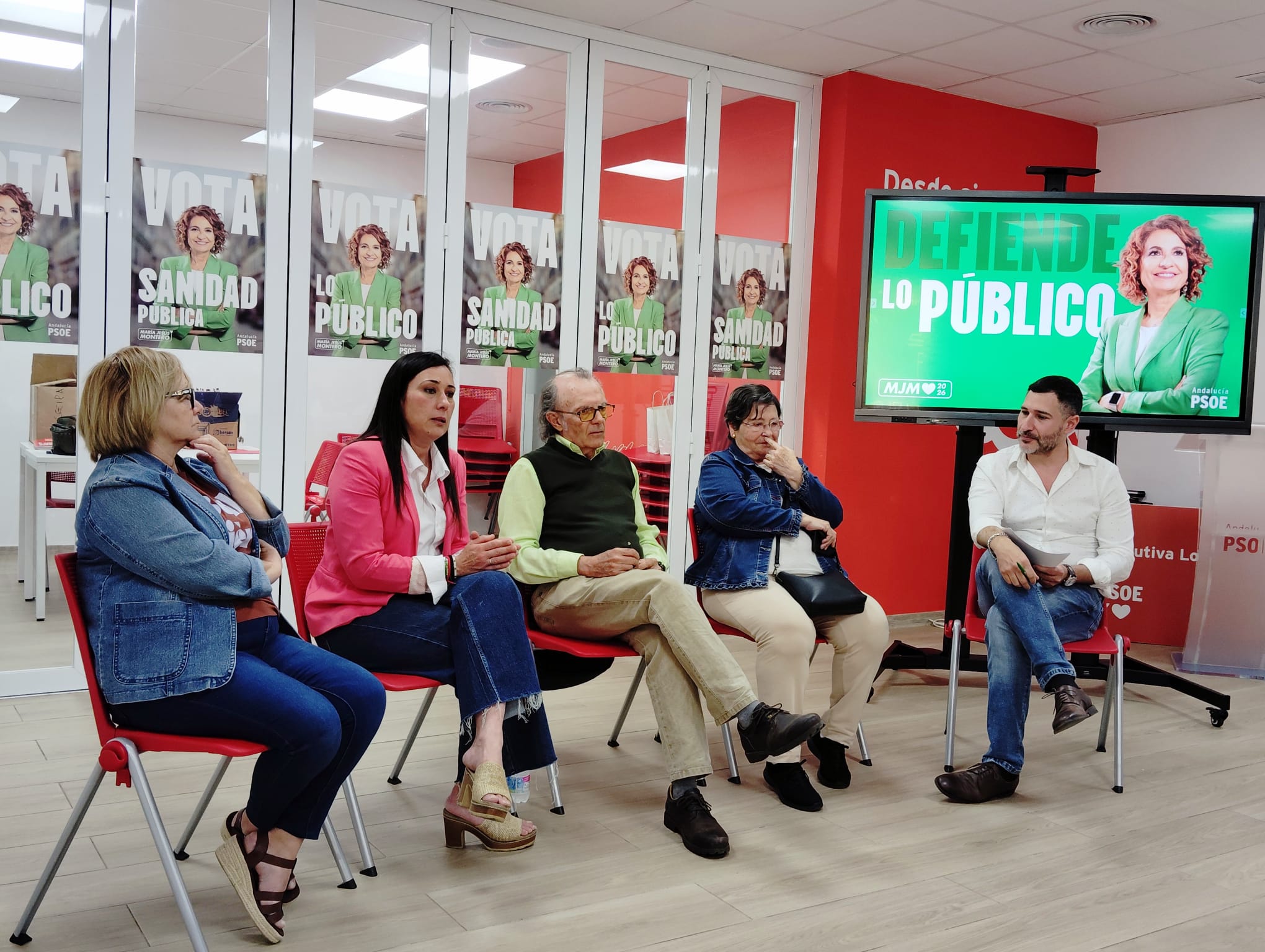 Fotos acto publico Sanidad 1El PSOE cierra la campaña en Algeciras reivindicando la recuperación de la sanidad pública