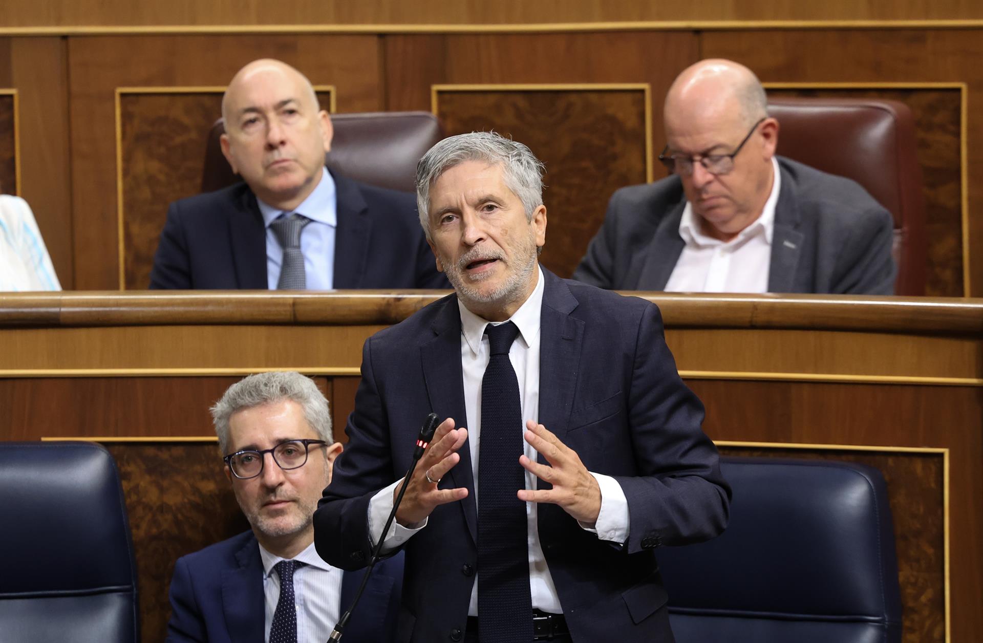 El ministro del Interior, Fernando Grande-Marlaska, interviene durante una sesión de control al Gobierno, en el Congreso de los Diputados, a 20 de mayo de 2026, en Madrid (España) - Marta Fernández - Europa Press El ministro del Interior, Fernando Grande-Marlaska, interviene durante una sesión de control al Gobierno, en el Congreso de los Diputados, a 20 de mayo de 2026, en Madrid (España) - Marta Fernández - Europa Press