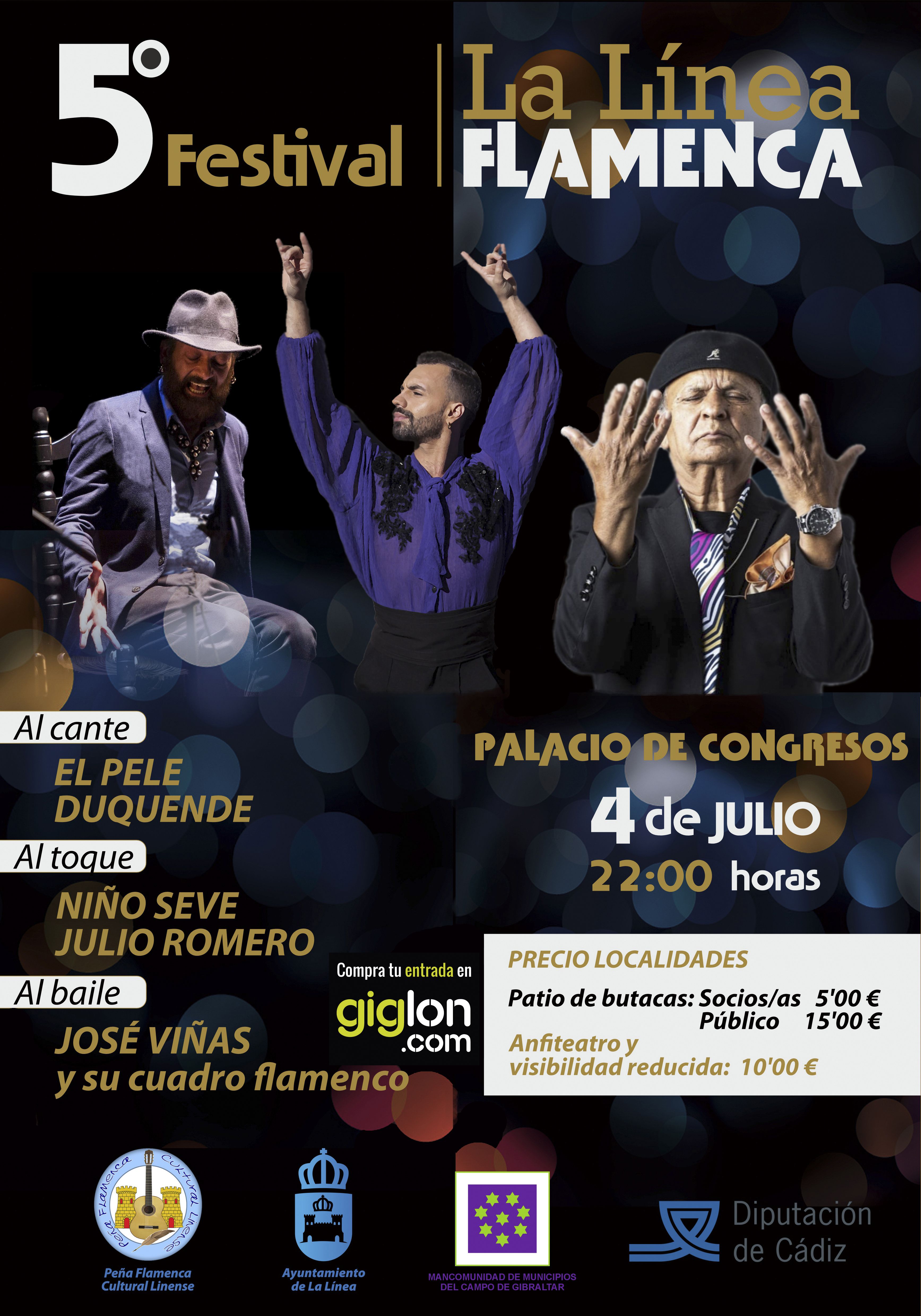 El V Festival La Línea Flamenca consagra a la nueva generación junto a leyendas como ‘El Pele’ y ‘Duquende’ El V Festival La Línea Flamenca consagra a la nueva generación junto a leyendas como ‘El Pele’ y ‘Duquende’