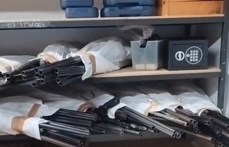 La Guardia Civil destruye más de 400 armas intervenidas en Algeciras