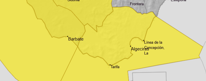El Estrecho seguirá este domingo en aviso amarillo por viento y oleaje El Estrecho seguirá este domingo en aviso amarillo por viento y oleaje