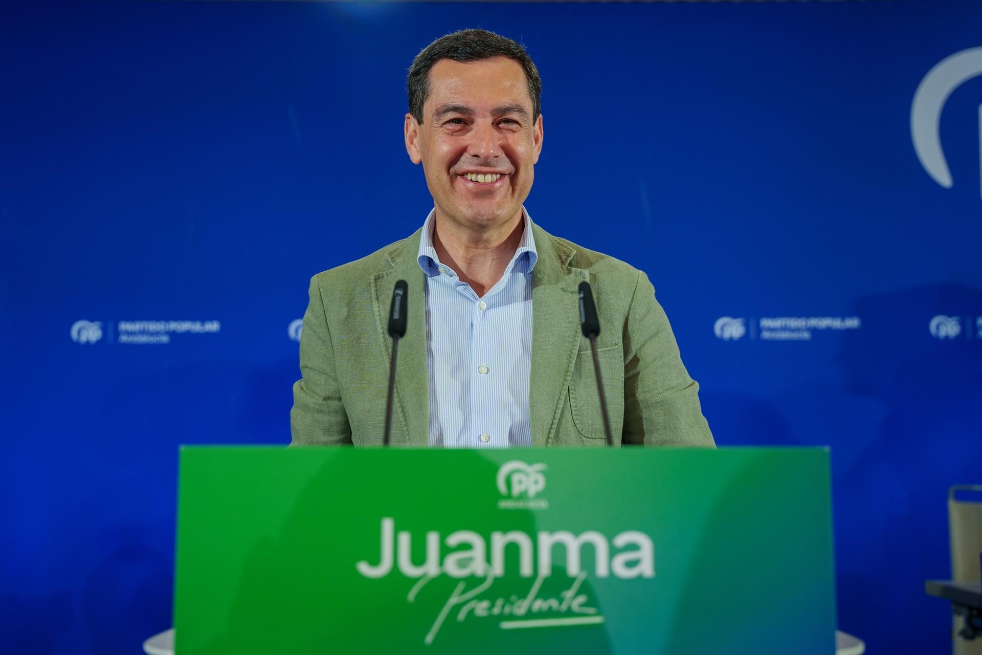 El presidente del Partido Popular de Andalucía (PP-A), Juanma Moreno preside la reunión de la Junta Directiva Autonimica del PP-A. Imagen de archivo. - Francisco J. Olmo - Europa Press