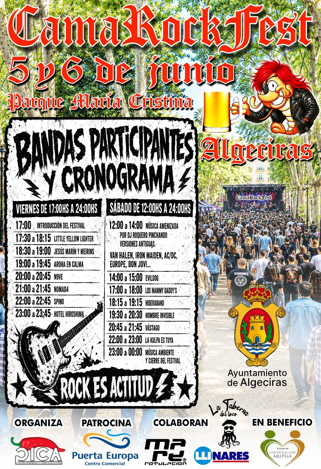 Cartel del CamaRock Fest. Cartel del CamaRock Fest.