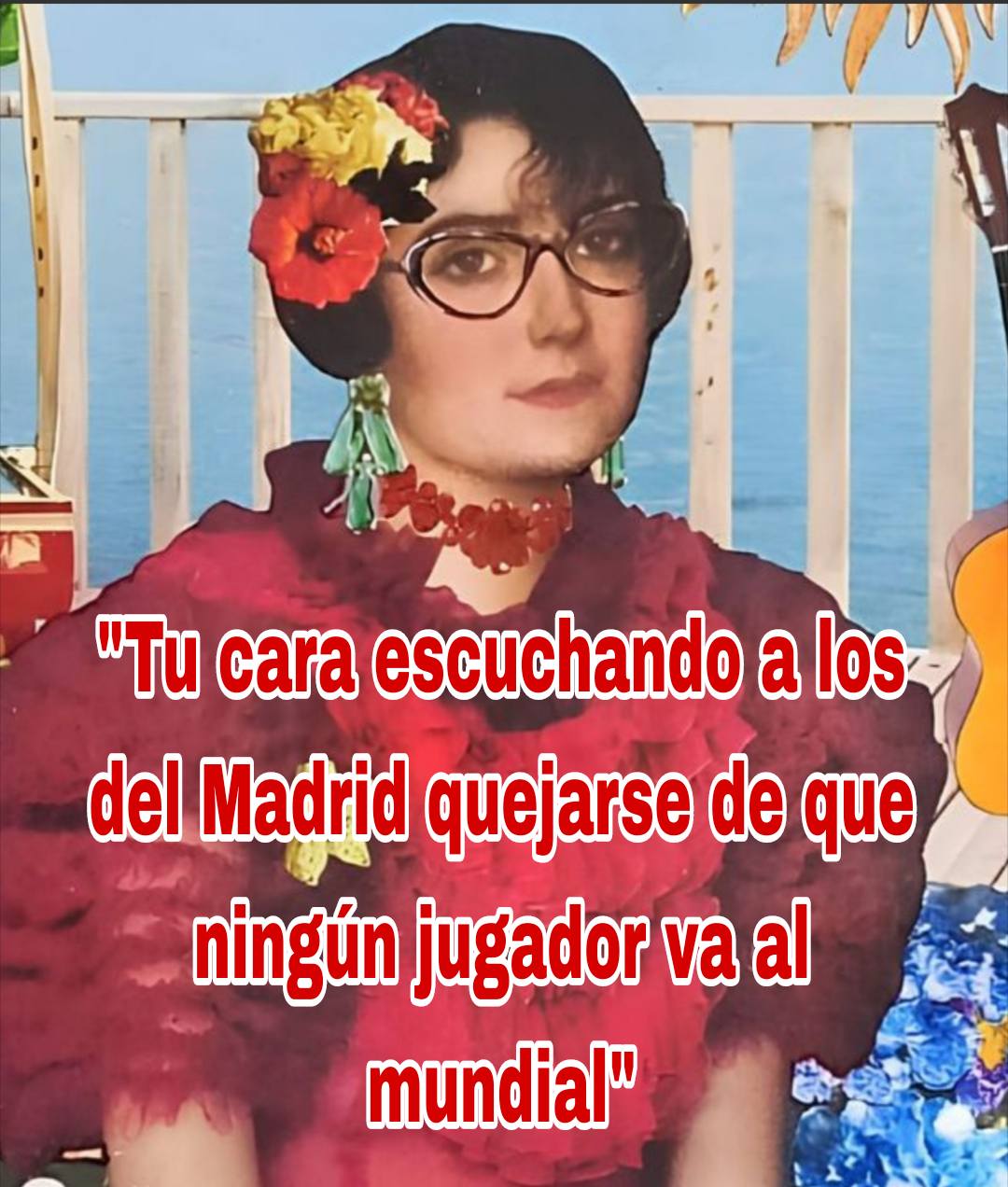 Creación difundida en redes sociales en referencia al cartel de la feria algecireña.