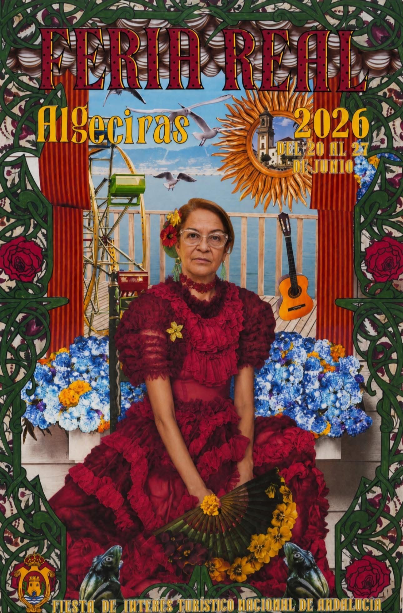 Creación difundida en redes sociales en referencia al cartel de la feria algecireña.