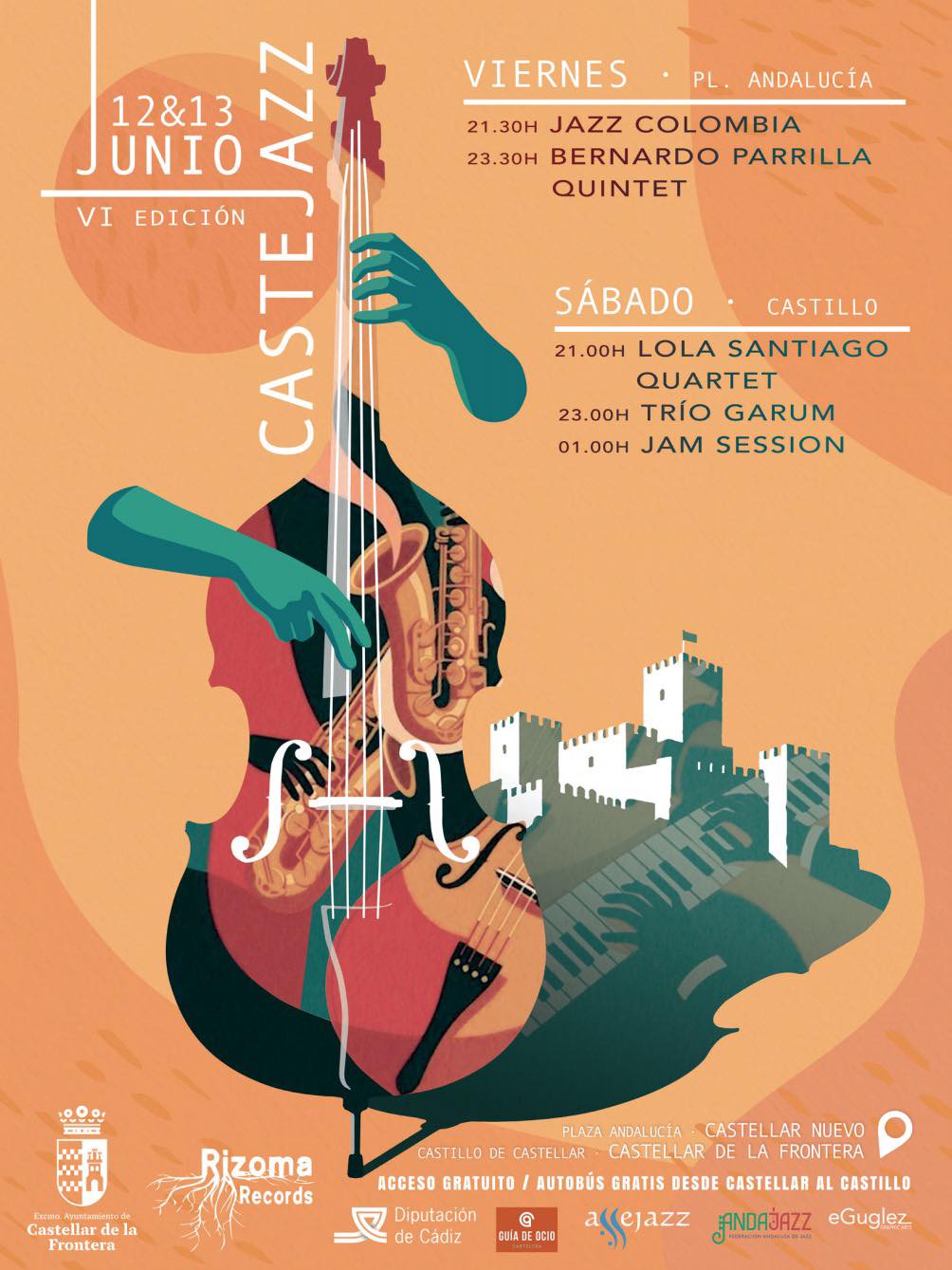 Cartel de VI Castejazz. Cartel de VI Castejazz.