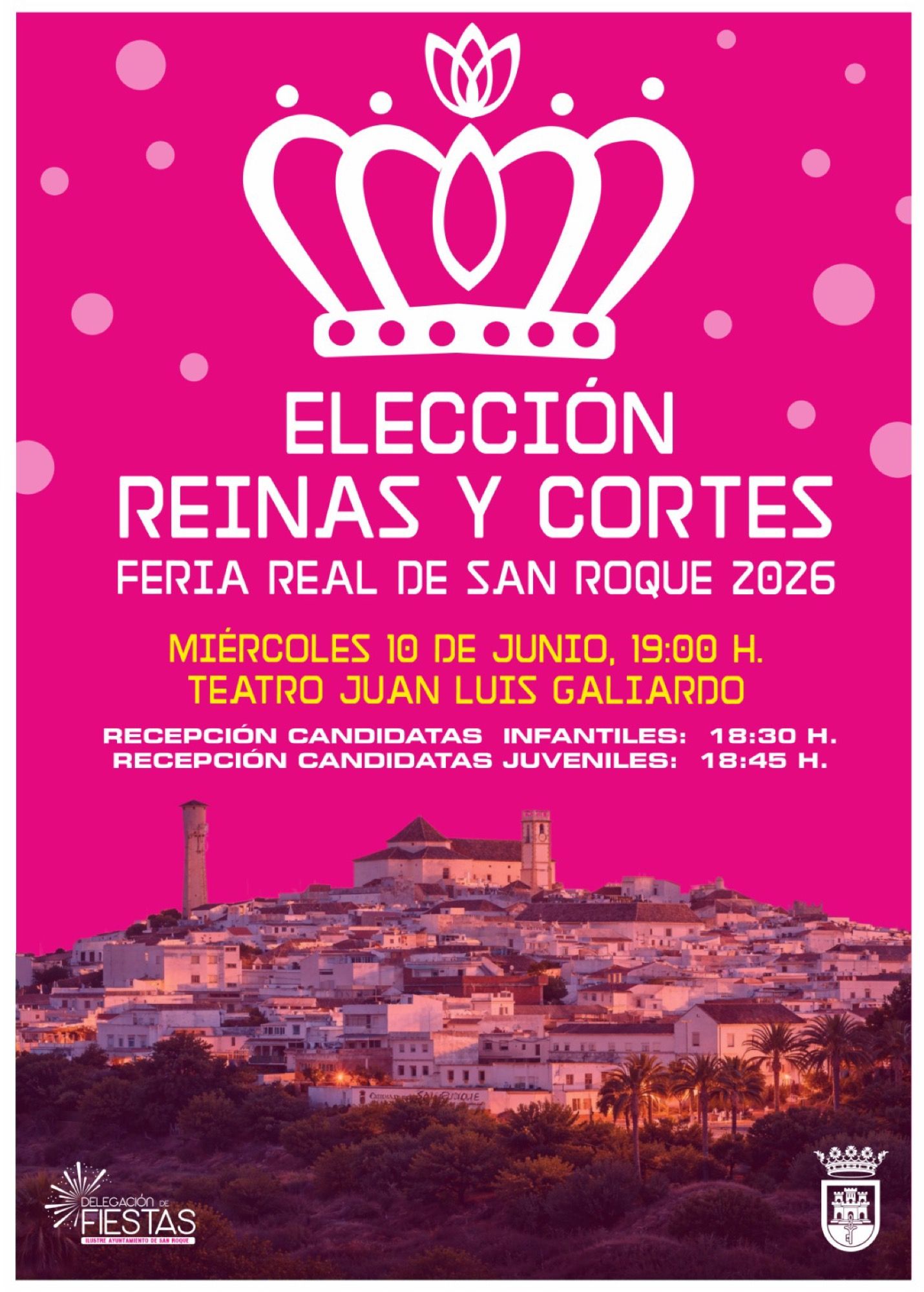 San Roque elige el 10 de junio a sus Reinas y Damas de la Ferial Real 2026